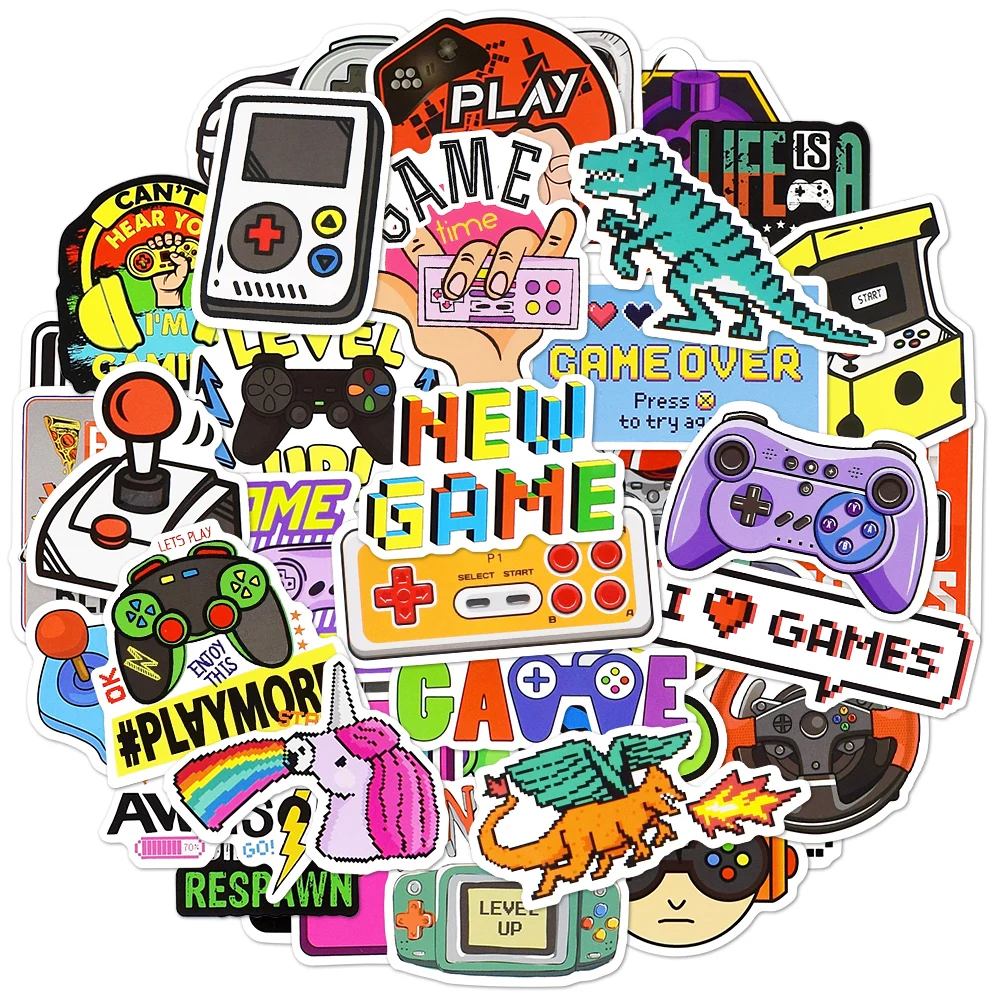 10/30/50/100PCS Mix Game Horror Graffiti Stickers for Laptop Phone Car Guitar Motorcycle Luggage Kids Classic Toy Decal Sticker - купить по