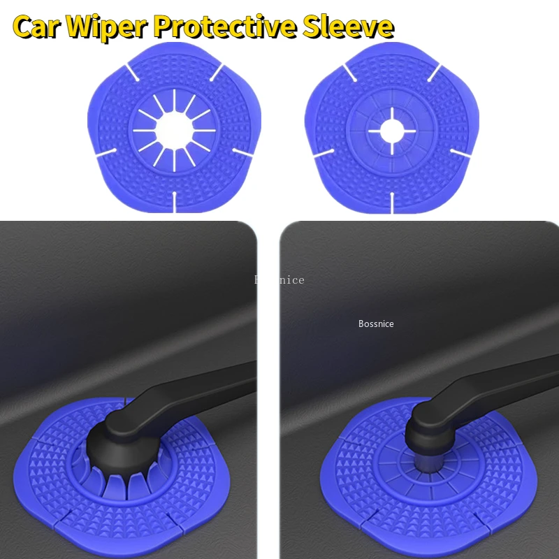 

2Pcs/Set Universal Car Wiper Protective Sleeve Antifreeze Protective Cover Windshield Wiper Hole Dustproof Cover
