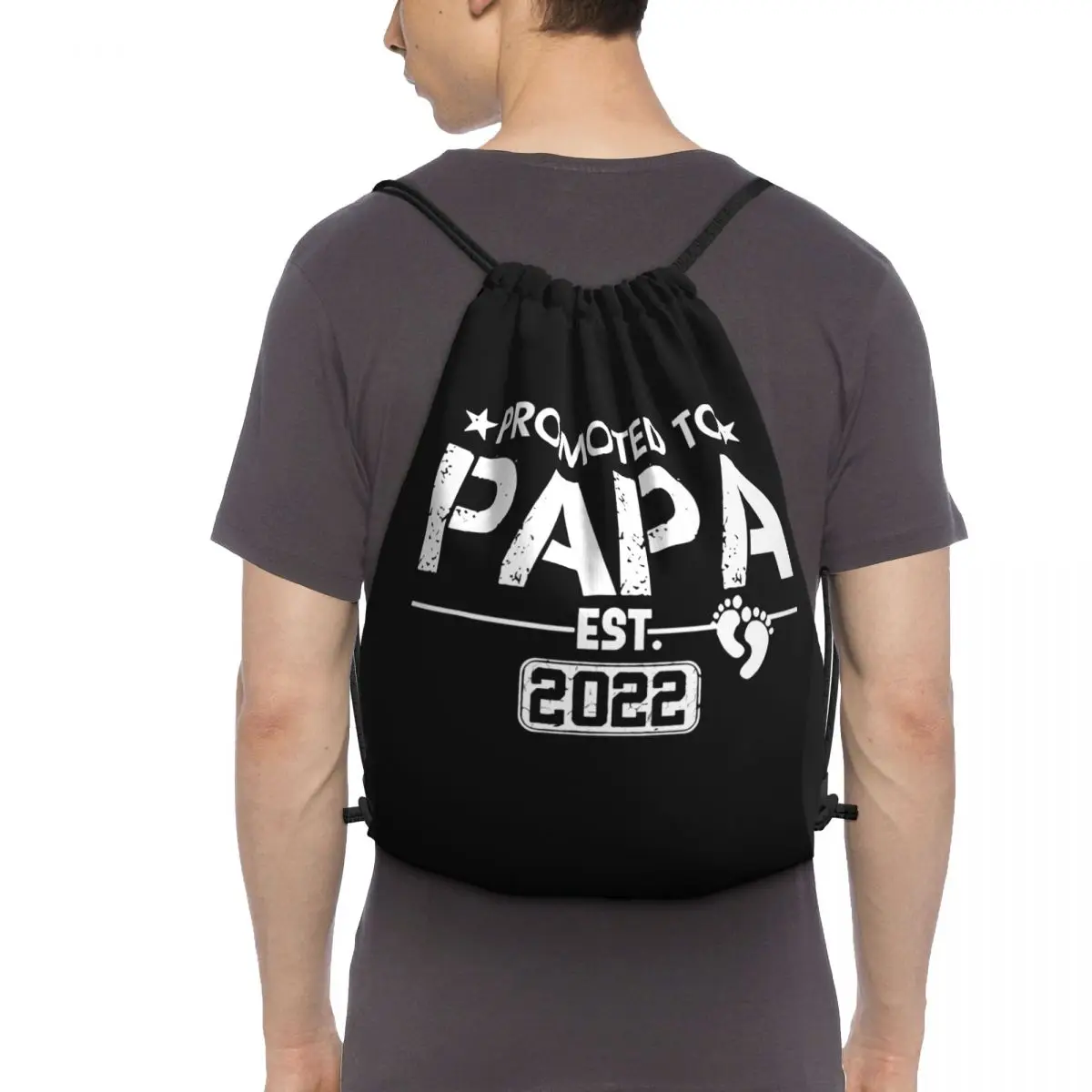 Мужские Подарочные Сумки на шнурке рюкзак для спортзала и путешествий с надписью