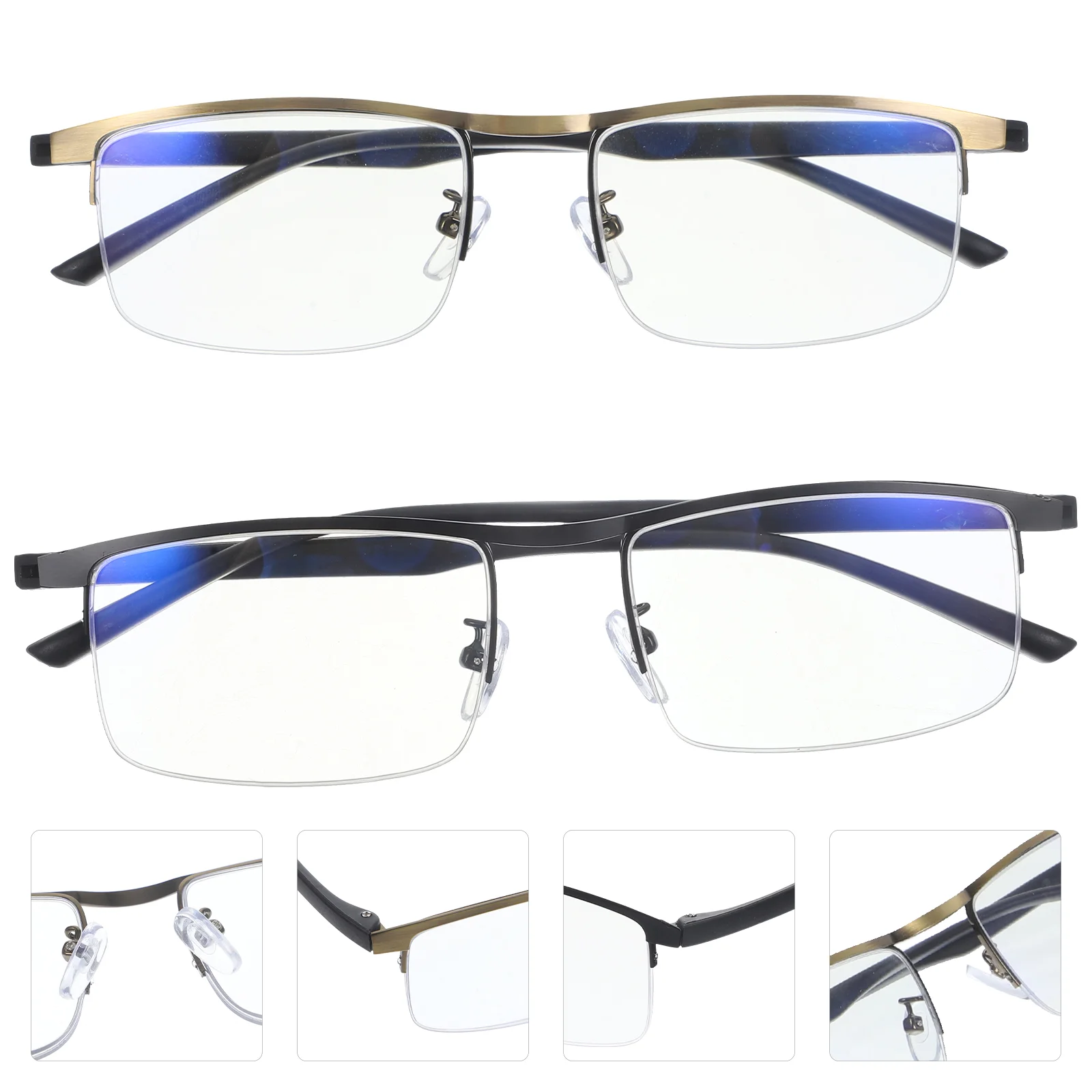 

2 Pcs Mens Reading Glasses Home Supply Elderly Presbyopic Household Stylish Eyeglasses Women Reader