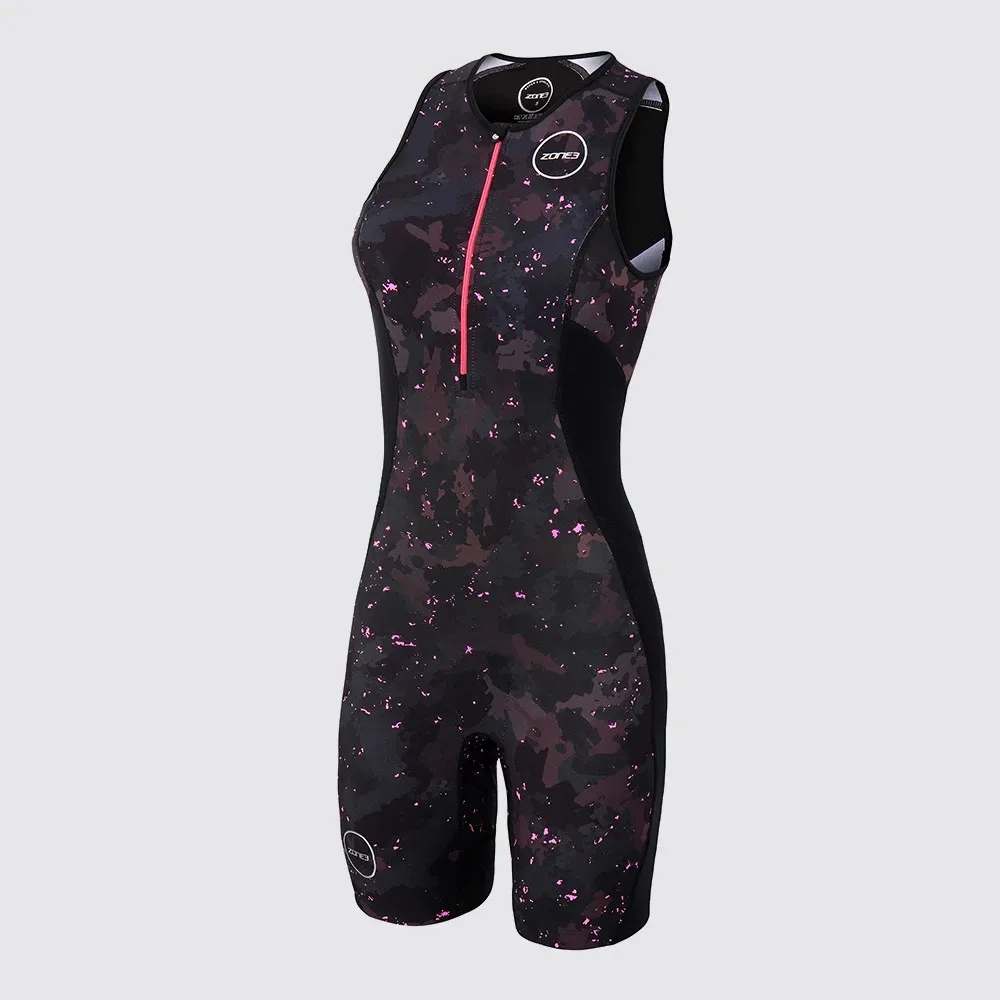 

Zone3 Women Skinsuit Triathlon Cycling Jersey Sleeveless Clothing Bike Jersey Suit For Swimming Running Riding jumpsuit ciclismo