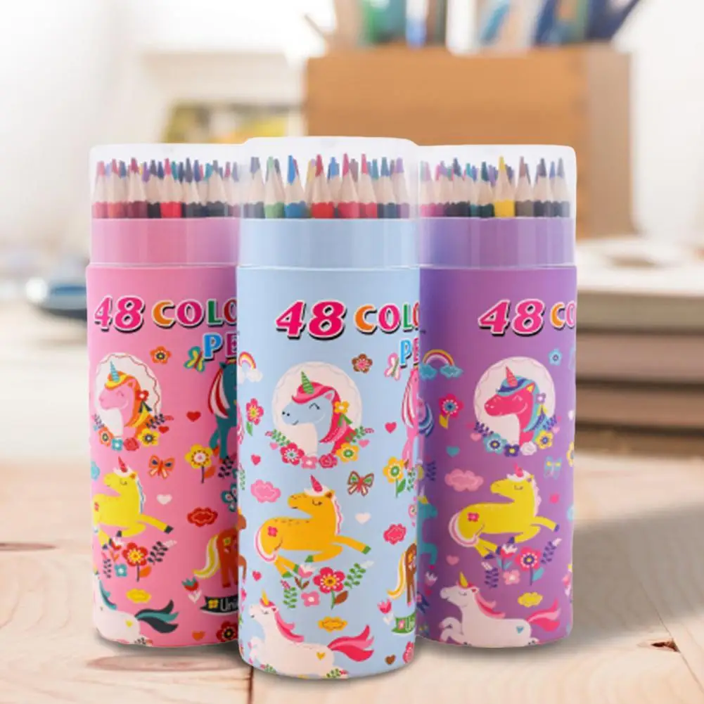 

Карандаш разноцветный мягкий для рисования, 12/18/24/36/48 шт.