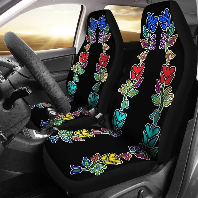 

Floral Set Design, Car Seat Covers Pair, 2 Front Seat Covers, Car Seat Protector, Seat Cover for Car, Car Seat Protector, Car
