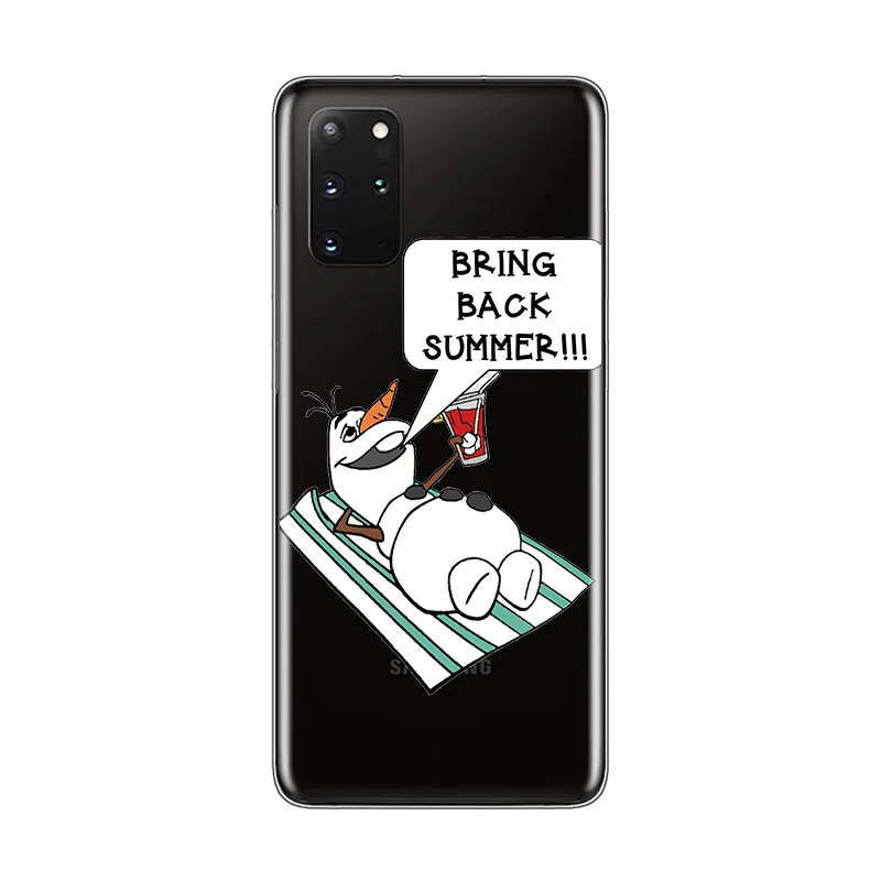 Olaf Снеговик Холодное сердце для Samsung Galaxy A01 A11 A12 A22 A21S A31 A41 A42 A51 A71 A32 A52 A72 A52S чехол