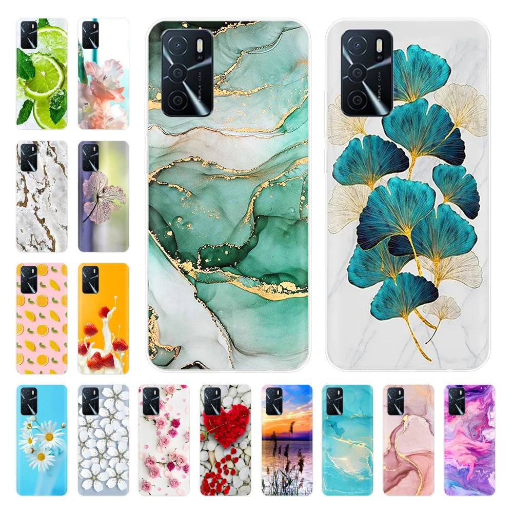 

Phone Case For OPPO A54s Case Soft Clear TPU Print Silicone Soft Phone Cover For OPPO A16 A54s Back Cover Case A16s A16 A 54 s