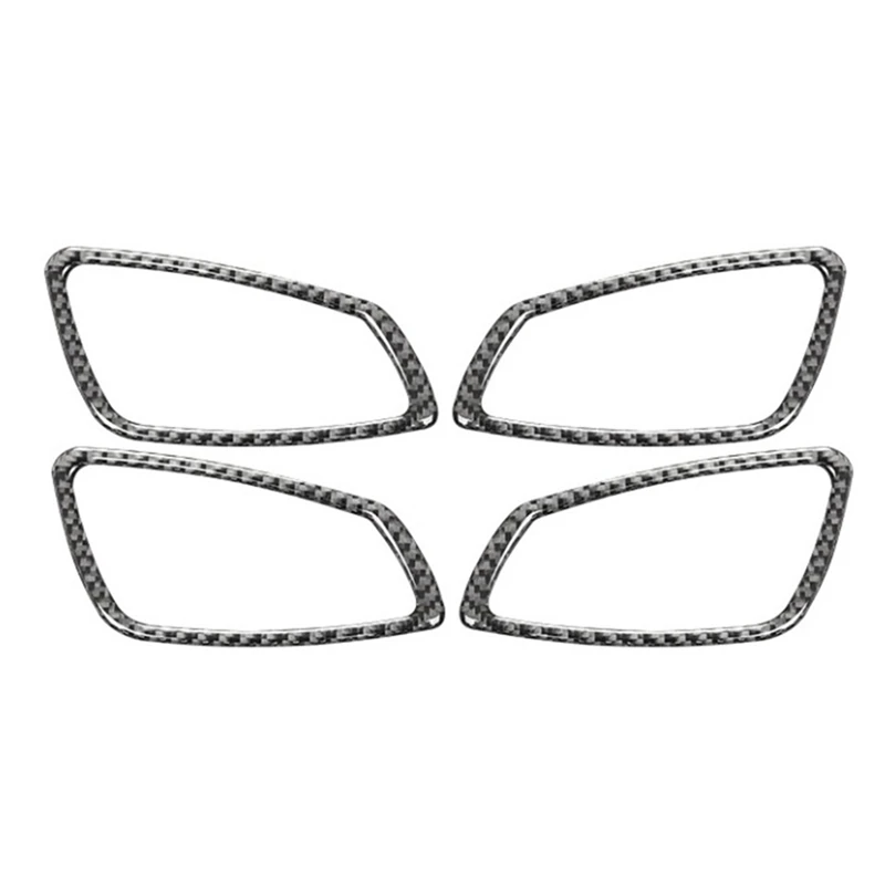 

Car Carbon Fiber Door Handle Bowl Sticker Cover Trim Decal for BMW- 3 Series E90 E92 E93 2005-2012 Accessories, 4PCS