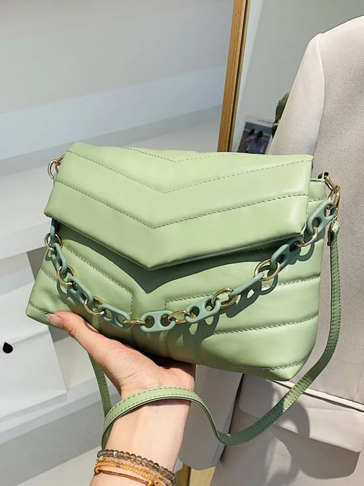 

Fashion Chain Women's Bag Shoulder Summer New Crossbody Bags for Women Luxury Designer Pu Leather Ladies Handbags Casual Travel