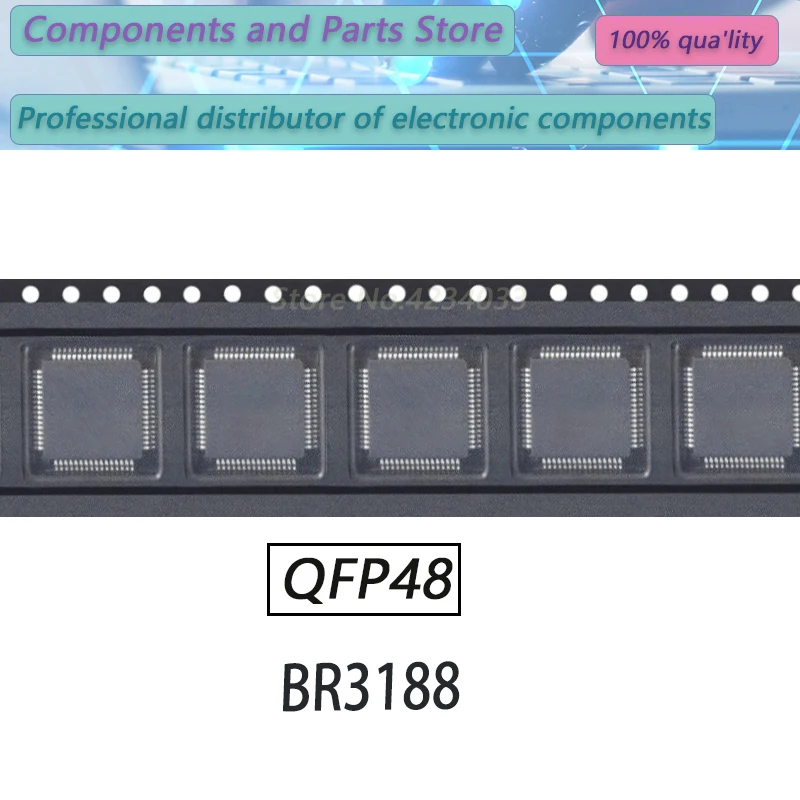 

Новые оригинальные запасные части BR3188 BR318 BR3 QFP48, 10 шт.