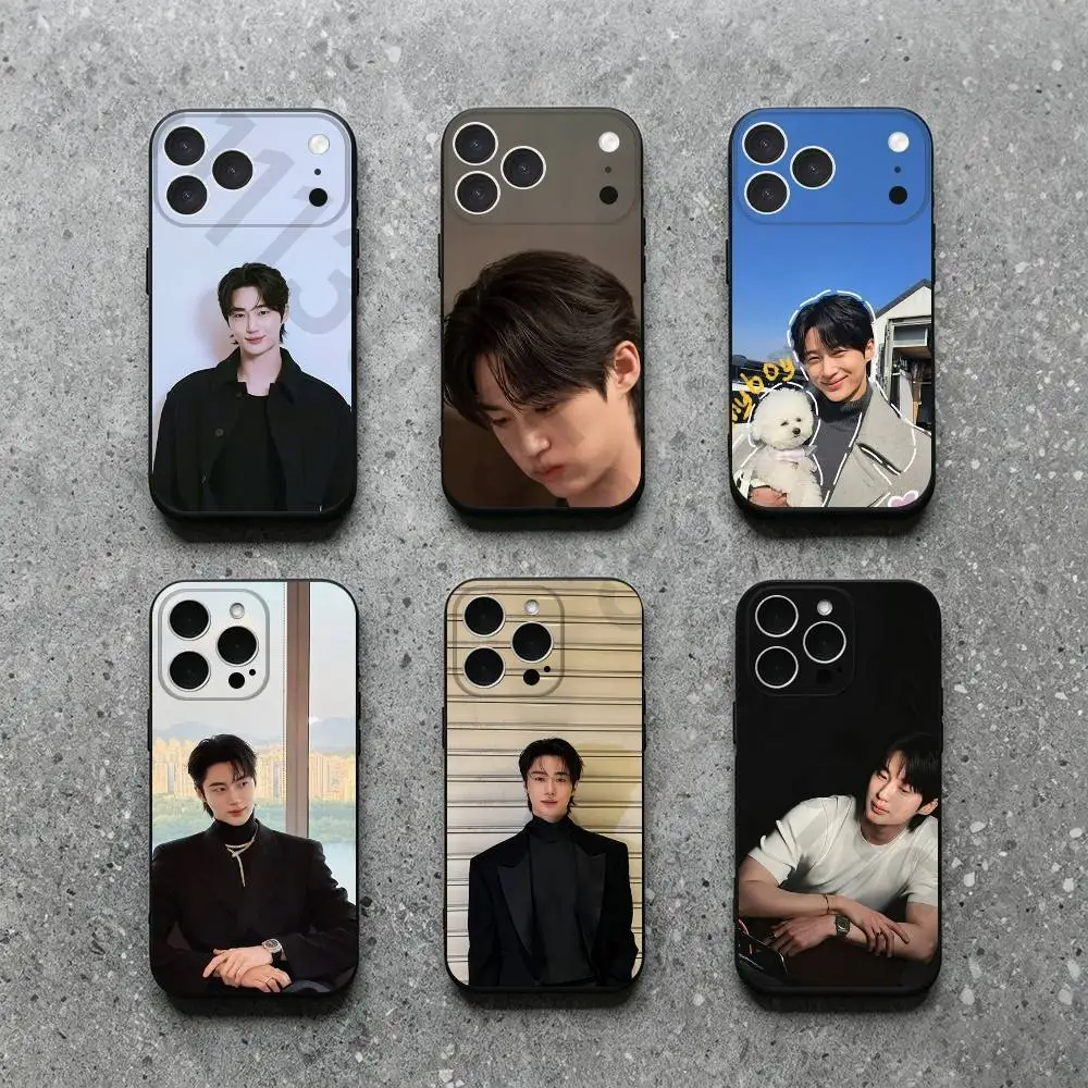 Фото Чехол для телефона B-byeon Wooseok для iPhone 17, 16, 15, 14, 13, 12, 11, Plus, Pro Max, XS, X, XR, SE, Mini, мягкий силиконовый черный чехол №1