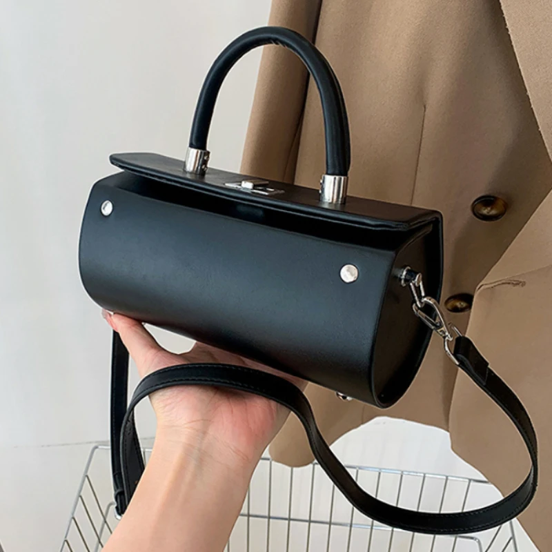 

Box Small PU Leather Women's Shoulder Crossbody Bag 2022 Summer DesignerTop Quality Handbag Luxury Brand Tote with Short Handle