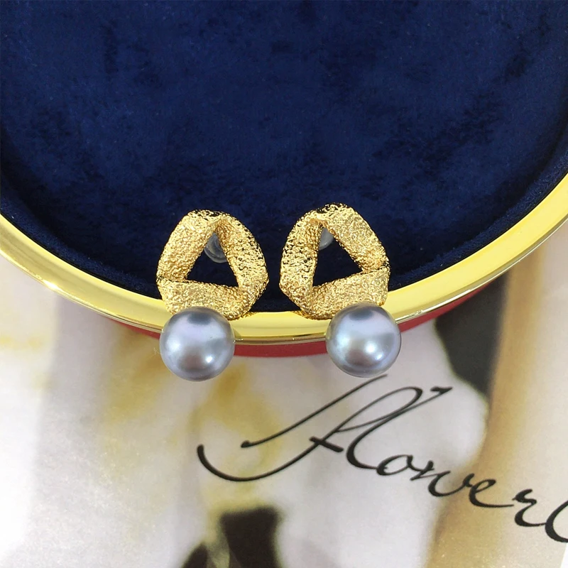 ZHBORUINI 2024 новые серьги с натуральным пресноводным жемчугом женские изысканного