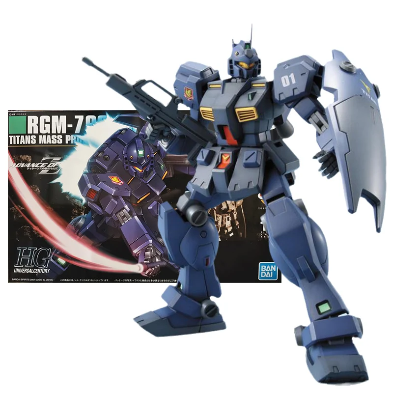 

Набор оригинальных моделей Bandai Gundam, аниме-фигурка Hg 1/144 Rgm-79Q Gm Quel, коллекция Gunpla, аниме экшн-фигурки, игрушки, бесплатная доставка