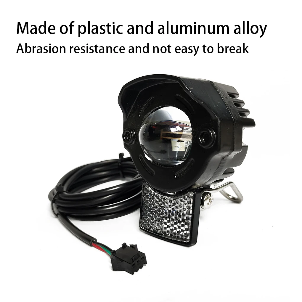 

24V 36V 48V Electric Bicycles Headlight Front Rear Warning Light Cycling E-bike Switch Set Replacement Parts Repairing