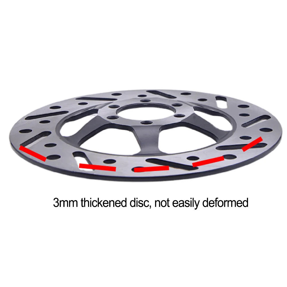 

160mm 3.0MM Disc Brake Rotor 6 Hole Ebike Electric Vehicles Scooters Raised Rotor 3MM Thickened Disc Electric Bike Scooters Part