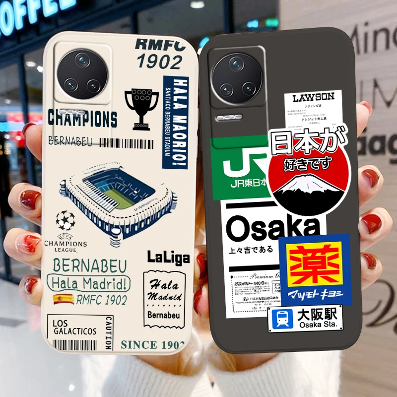 

Luxury Poster Japan Cool For Xiaomi Redmi K50 K40 Gaming K30 K30S 10 10C 10X 9A 9 9T 9C 9AT 8 8A 5G Liquid Rope Cover