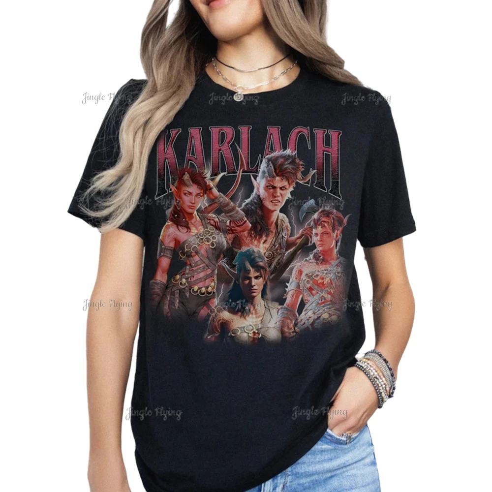 Винтажная Футболка Karlach balhardgate 3 подарок для женщин и мужчин футболка унисекс