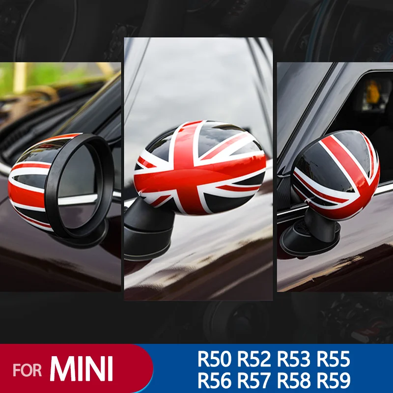 

Union Jack Car Rear Vew Mirror Cover For MINI COOPER R50 R52 R53 R55 R56 R57 R58 R59 CLUBMAN CABRIO COUNTRYMAN COUPE ROADSTER