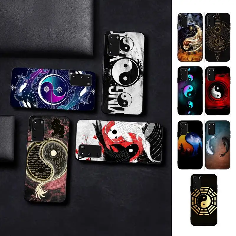 

Abstract Taiji Yin Yang Phone Case for Samsung S10 21 20 9 8 plus lite S20 UlTRA 7edge