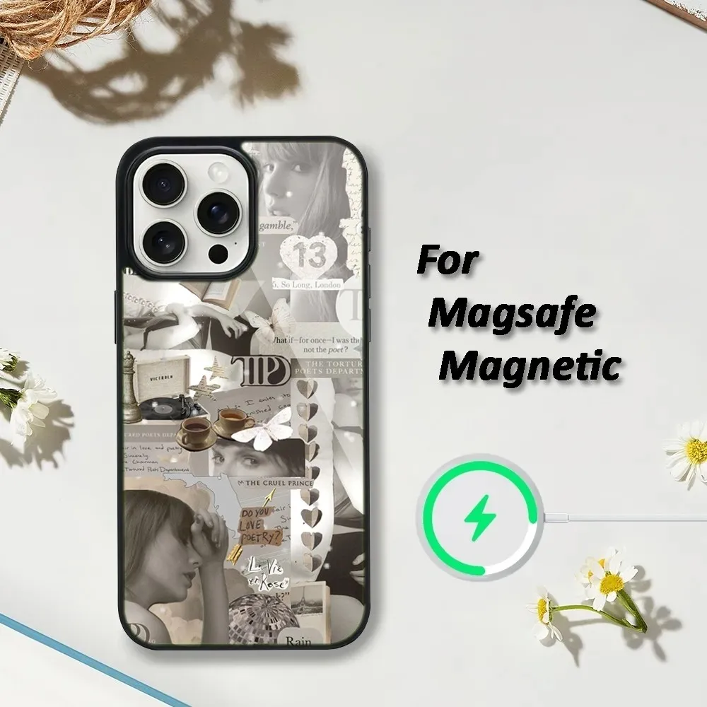 Чехол для телефона Singer T-TaylorS Alison iPhone 16 15 14 13 12 11 Plus Pro Max Mini S-SwiftES Magsafe с магнитной