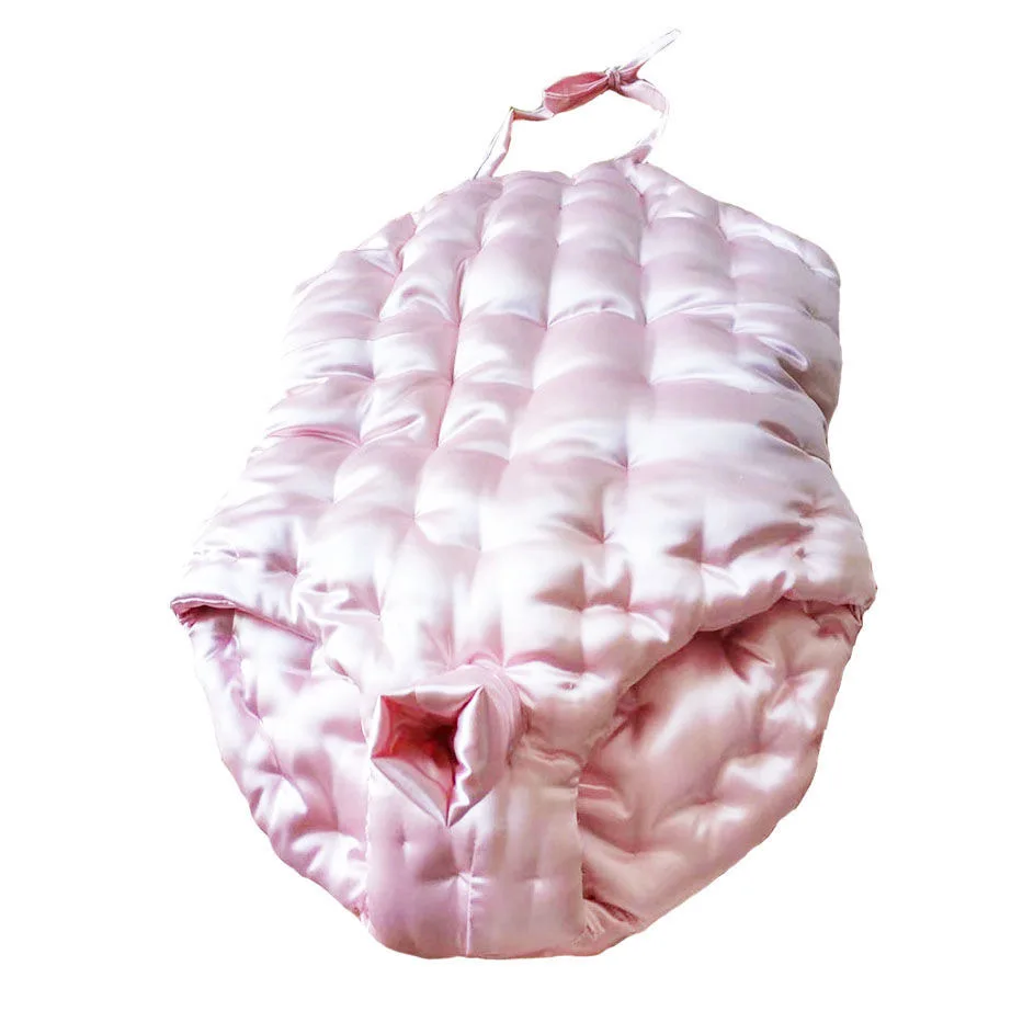 Мужские глянцевые розовые мягкие шелковистые на ощупь трусы ручной работы