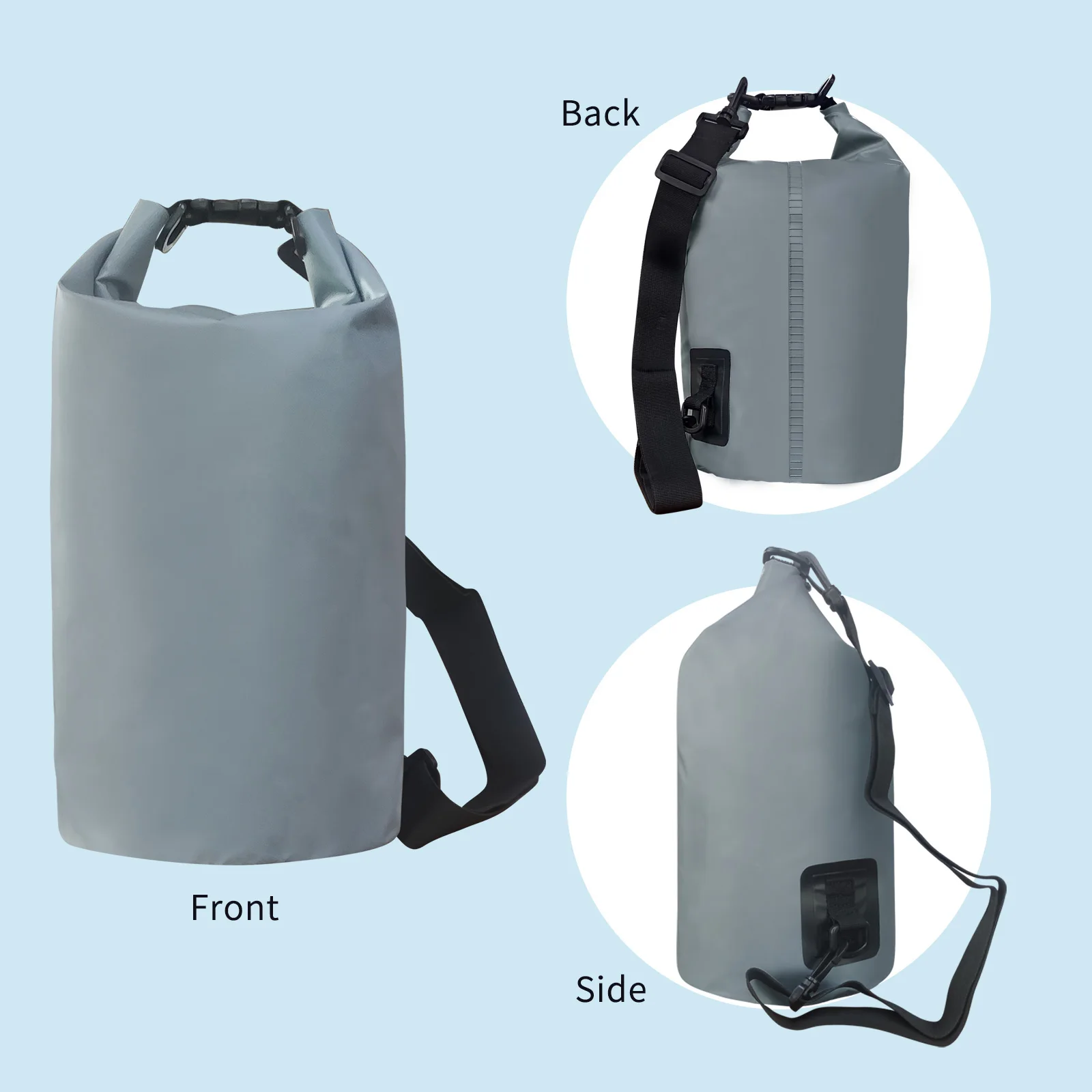 

Cyclone Seal Dry Bags, 100% Waterproof Storage Dry Bags 10L Roll Top Sack
