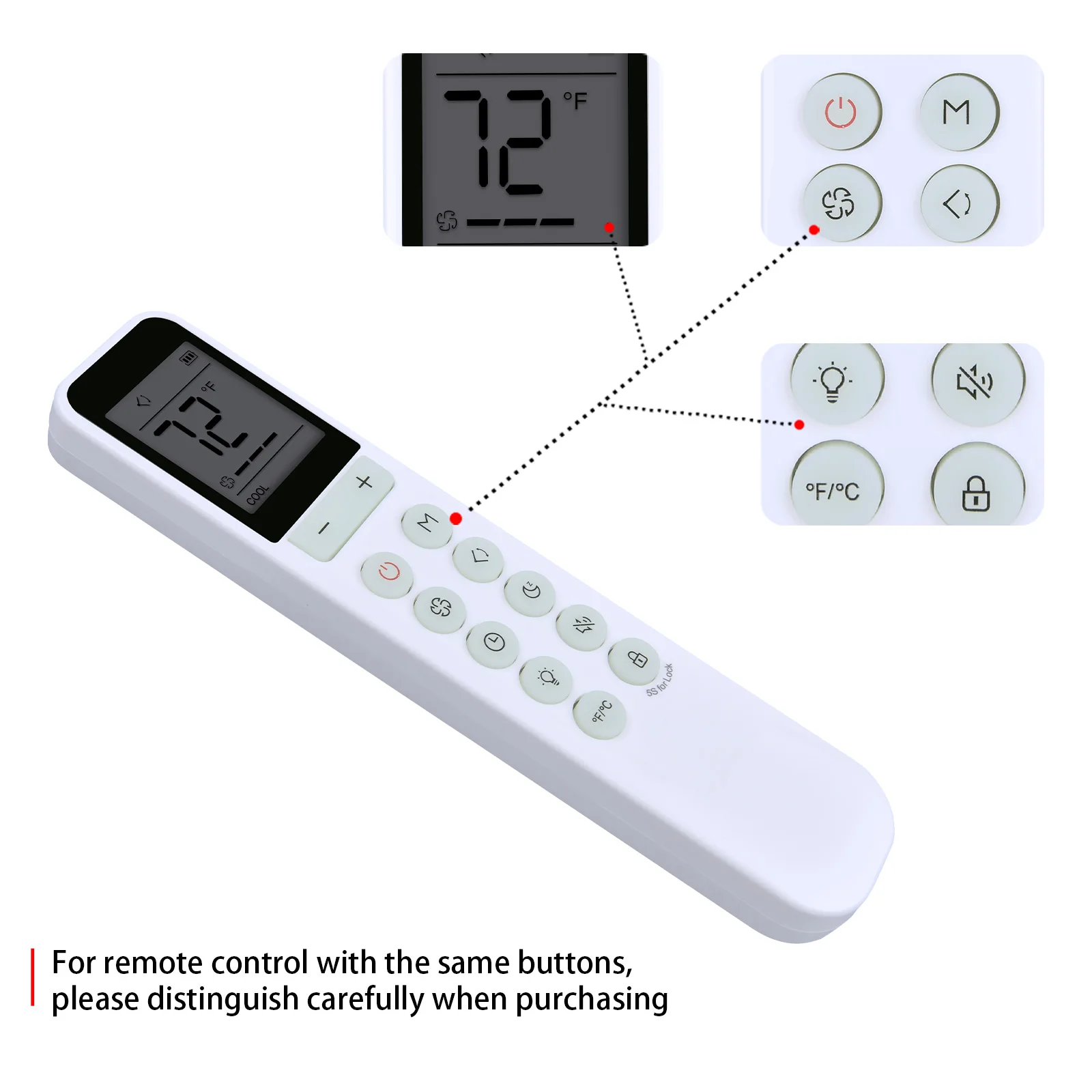 Пульт дистанционного управления для портативных кондиционеров Dreo