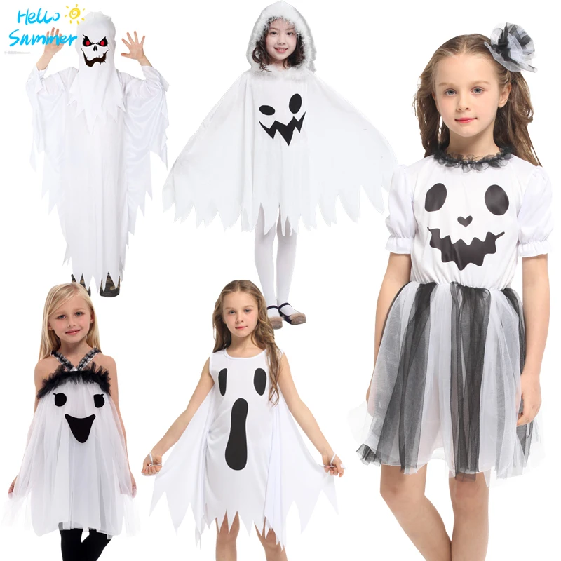 Бесплатная доставка Детский костюм на Хэллоуин набор призраков для взрослых и