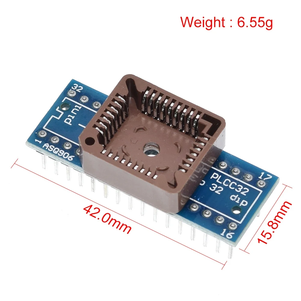 

TZT Универсальный переходник PLCC20 PLCC28 PLCC32 PLCC44 на DIP20 28 32 44