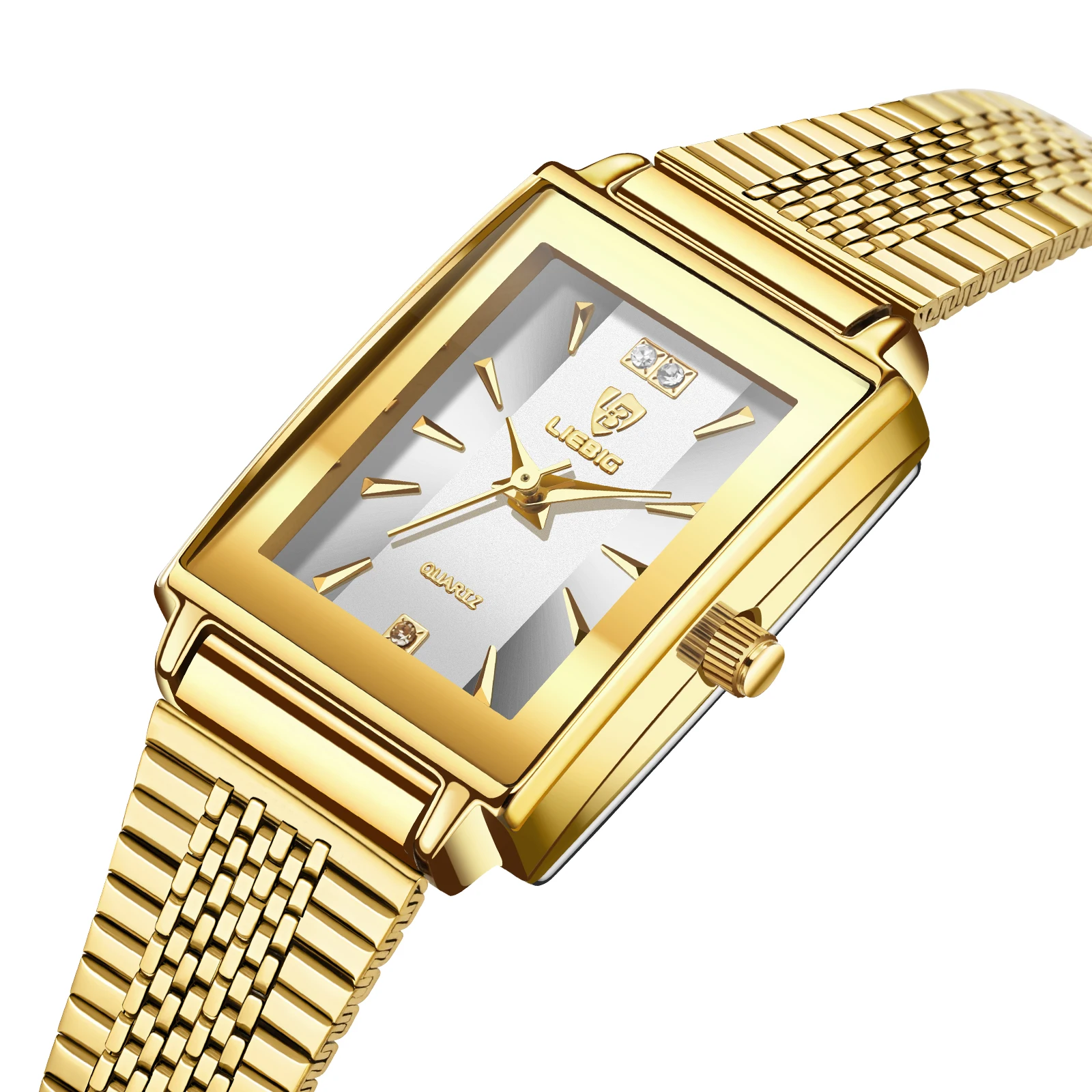 LIEBIG элегантные кварцевые наручные часы простые модные автоматические для женщин