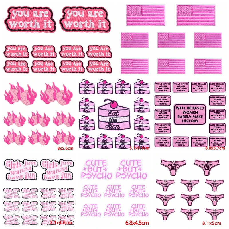  нашивки для одежды с вышивкой 10