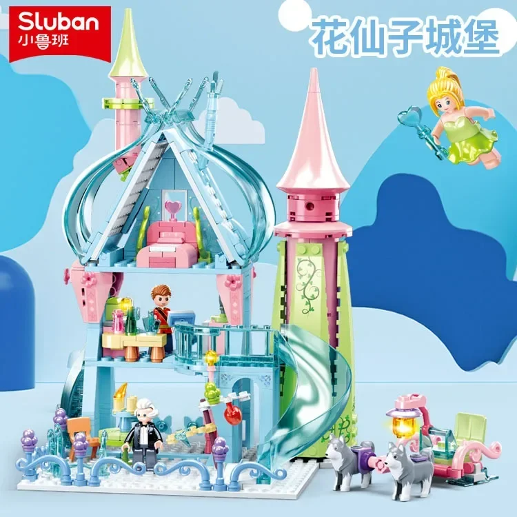 Конструктор Sluban 0896 каретка 0897 Волшебная башня 0898 сказочный замок подарок для