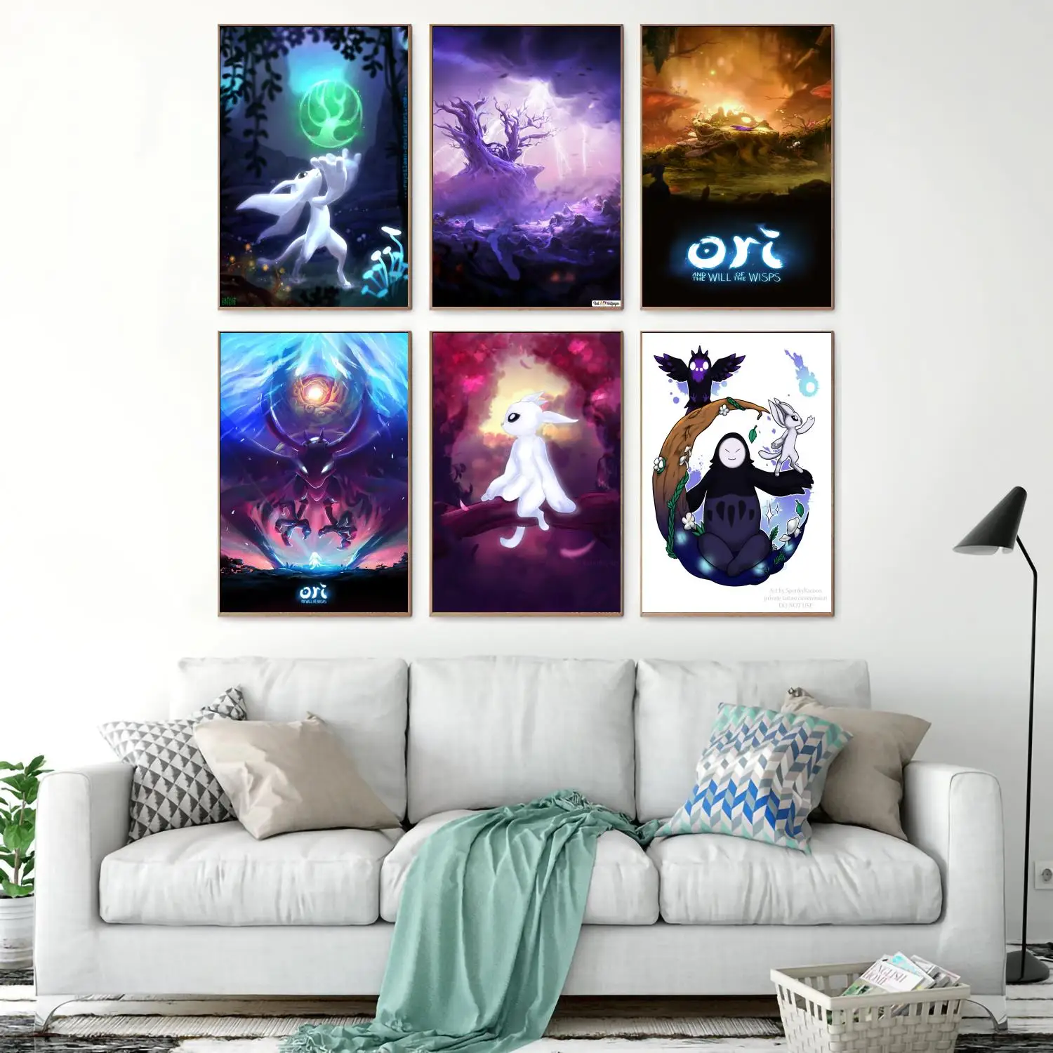 Художественный постер игра «ори и воля Виса», настенный постер, персонализированный подарок, современный декор для семейной спальни, постеры на холсте 24x36 Художественный постер игра «ори и воля Виса», настенный постер, персонализированный подарок, современный декор для семейной спальни, постеры на холсте 24x36