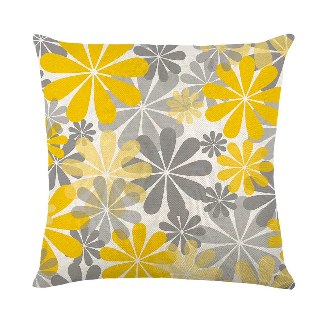 Уличный водонепроницаемый чехол для подушки 45x45 полиэстер цветочный