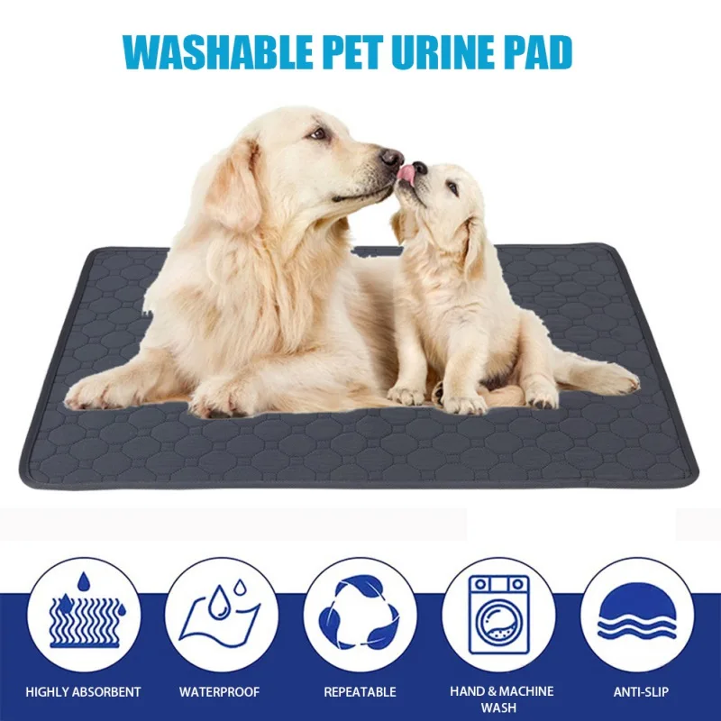 

Reusable Pet Pee Pad Non-Slip Washable Puppy Training Pad Protect Diaper Mat for Dogs Cats Pet Bed Urine Absorbent Training Pad