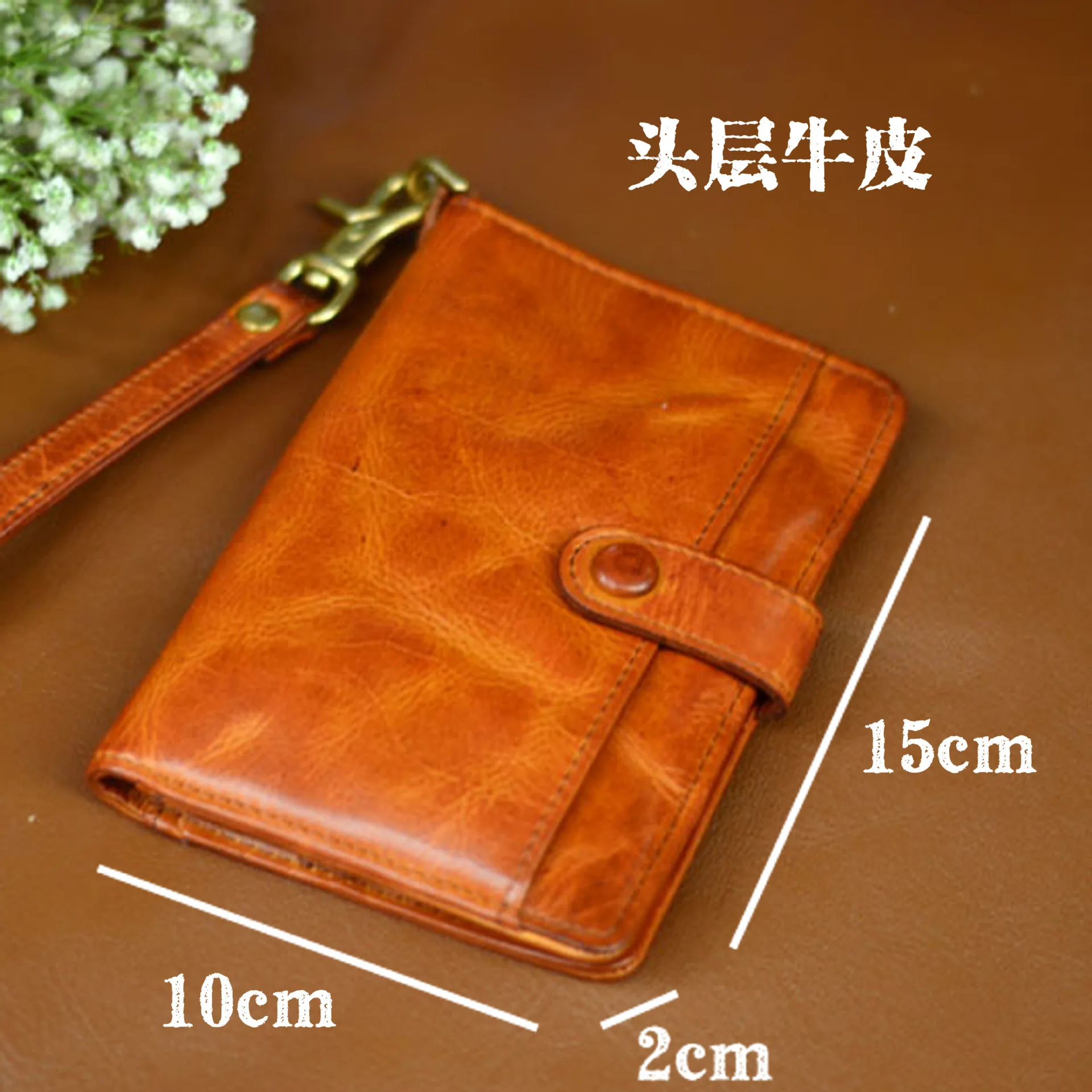 AETOO кожаная винтажная женская сумка для хранения документов из воловьей кожи с