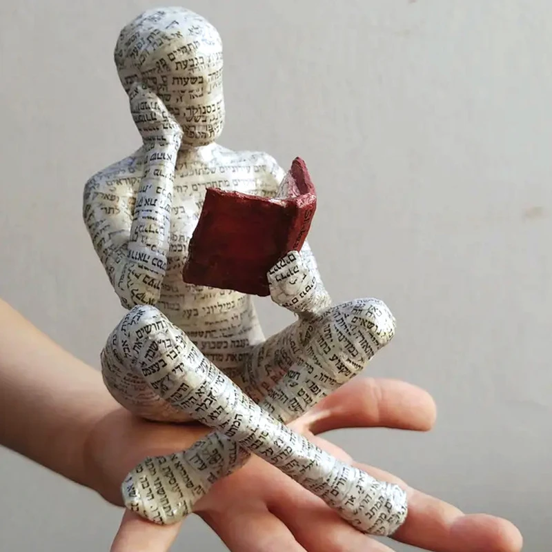 

Статуэтка из смолы для чтения женщины, абстрактная Статуэтка из целлюлозы для женщин, статуэтки для дома, гостиной, офиса, настольные украше...