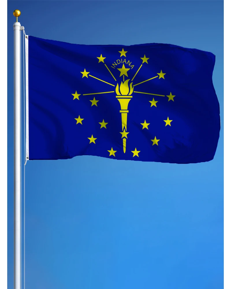 60x90 см 90x150 гобелен с флагом Индианы