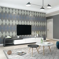 modern colorful diamond lattice wallpaper 3d waterproof stripe grid wall papers for living room bedroom tv backdrop home decor