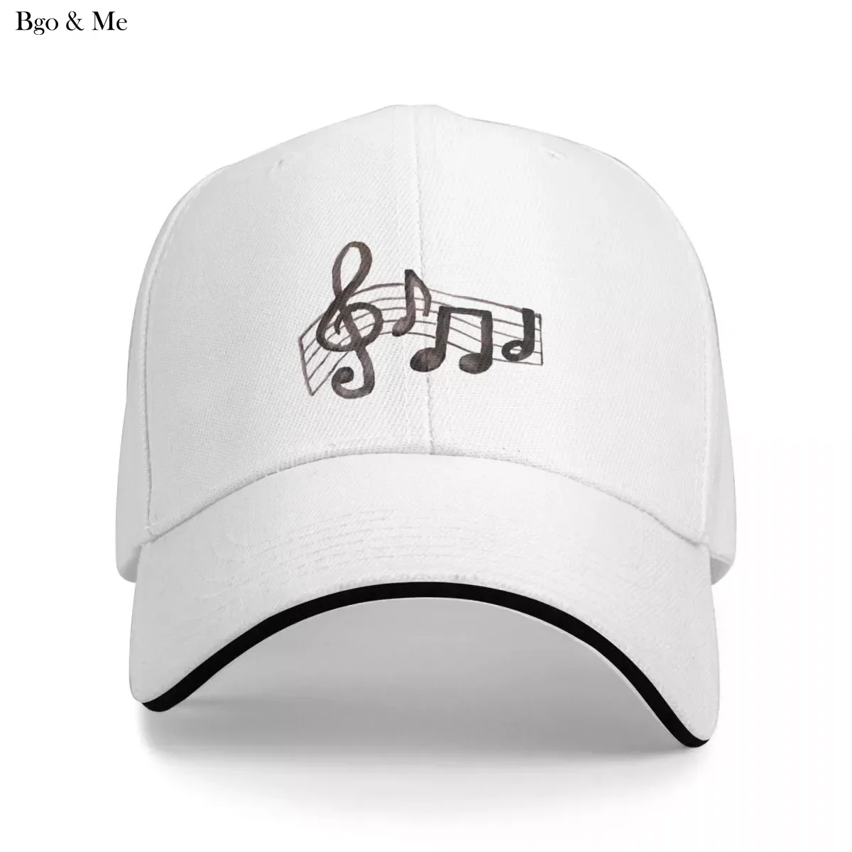 

2023 New Watercolor Music Notes Baseball Cap Baseball Anime Hat Baseball Cap Men Women's