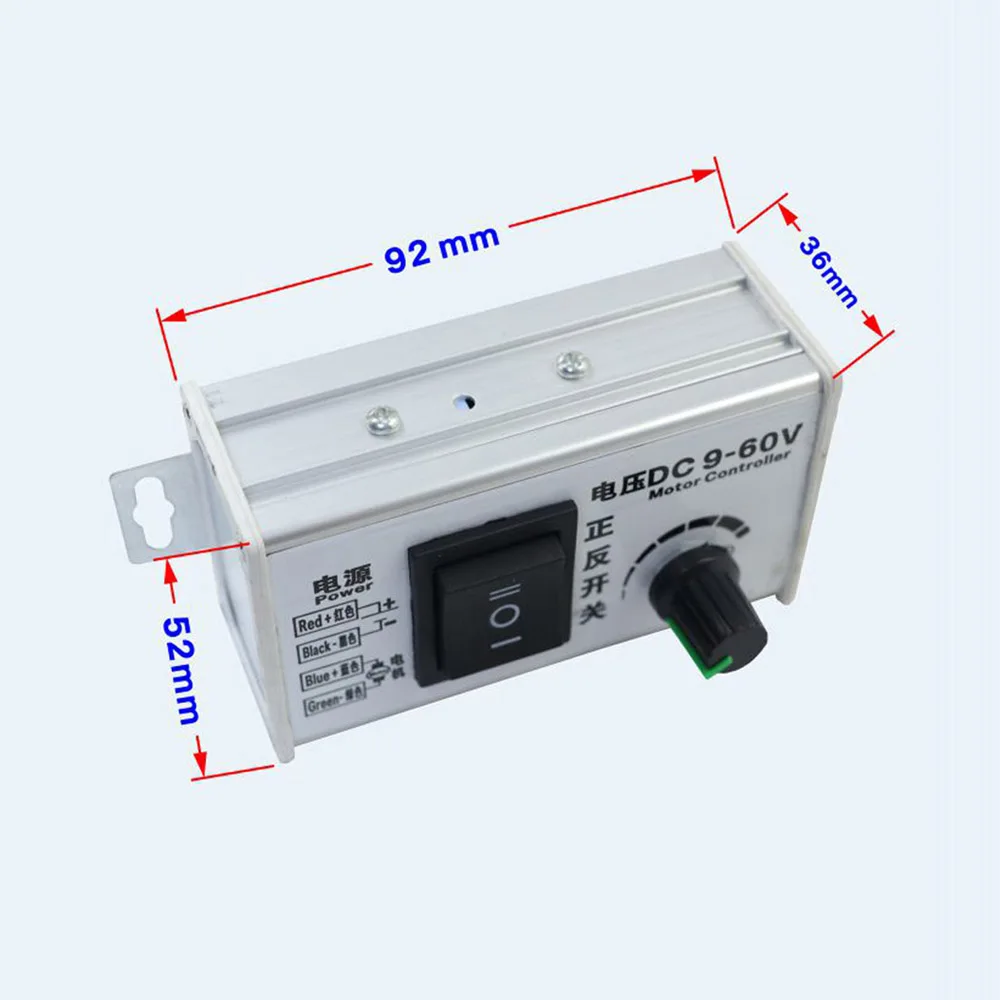 Контроллер скорости двигателя постоянного тока 9-60 в 20A 25 кГц PWM DC переключатель