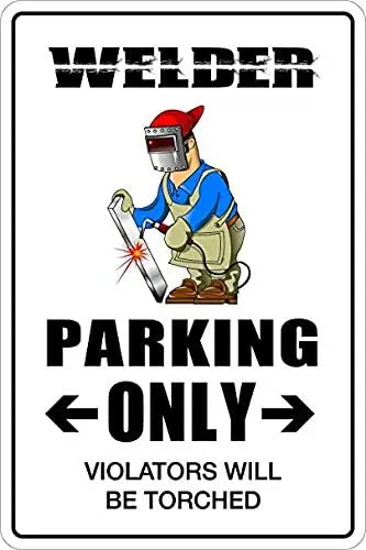 

Виниловый фотографический знак для сварщика, парковка, только новые знаки NS 257