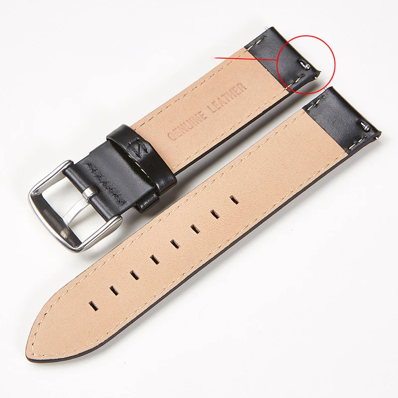 Retro cow leather Strap 18mm 20mm 22mm Watch Band Smart Quick Release Strap Men Sports Loop Smart Watch Women Bracelet Strap