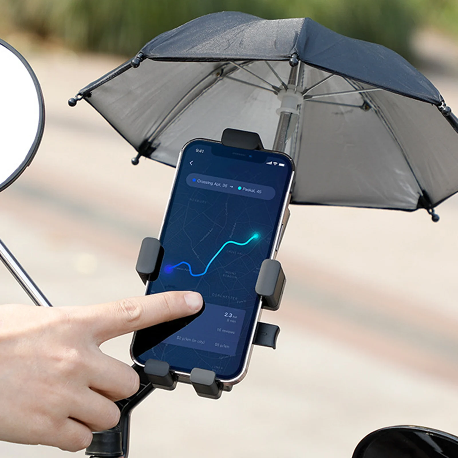 

Handlebar Clip Phone Holder Phone Clip Replacement ABS Accessories Bracket For Bike Scooter Bicycle High Quality