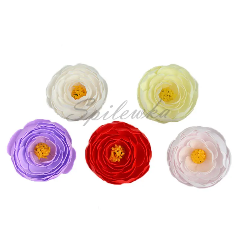 

40pcs Artificial Flower Peony Tea Rose Fake Flower Head Wedding Valentine's Day Gift Wedding Banquet Home Decoration Soap Flower