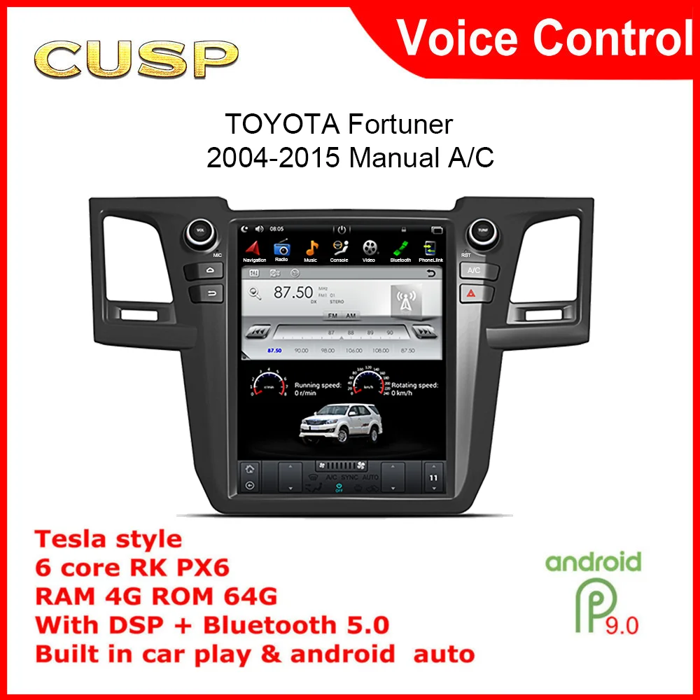 Автомобильный радиоприемник беспроводной Carplay Android автомобильный gps-навигатор MP5