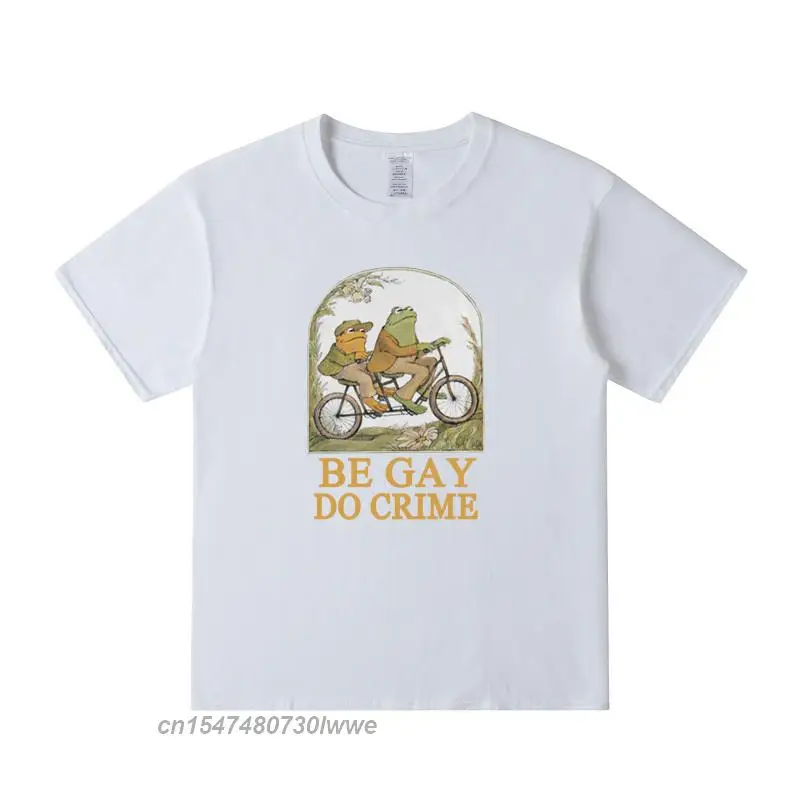 

Мужская футболка с лягушкой и жабой, в стиле ретро, 100% хлопок