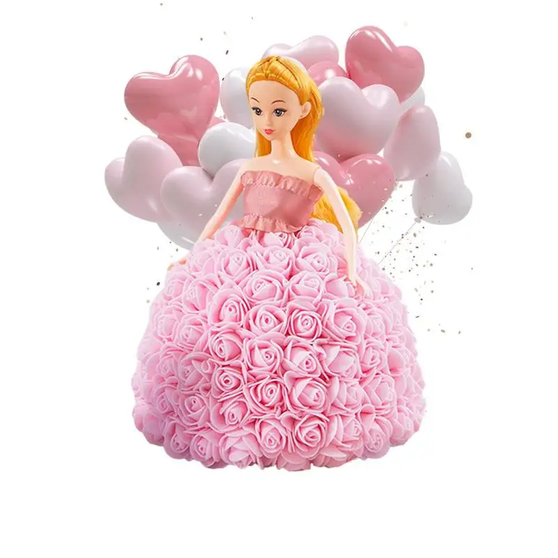 

Праздничный фотодом, куклы, фигурки людей, куклы, фигурки в Розе, одежда с искусственными цветами, ручная работа