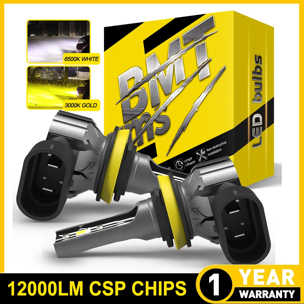 

Светодиодные противотуманные ходовые огни BMTxms Canbus H8 H11 H10 9145 880 881 H27W H1 H3 HB4 9006 H27 H27W1 H27W2 6500K 3000K E2 CSP