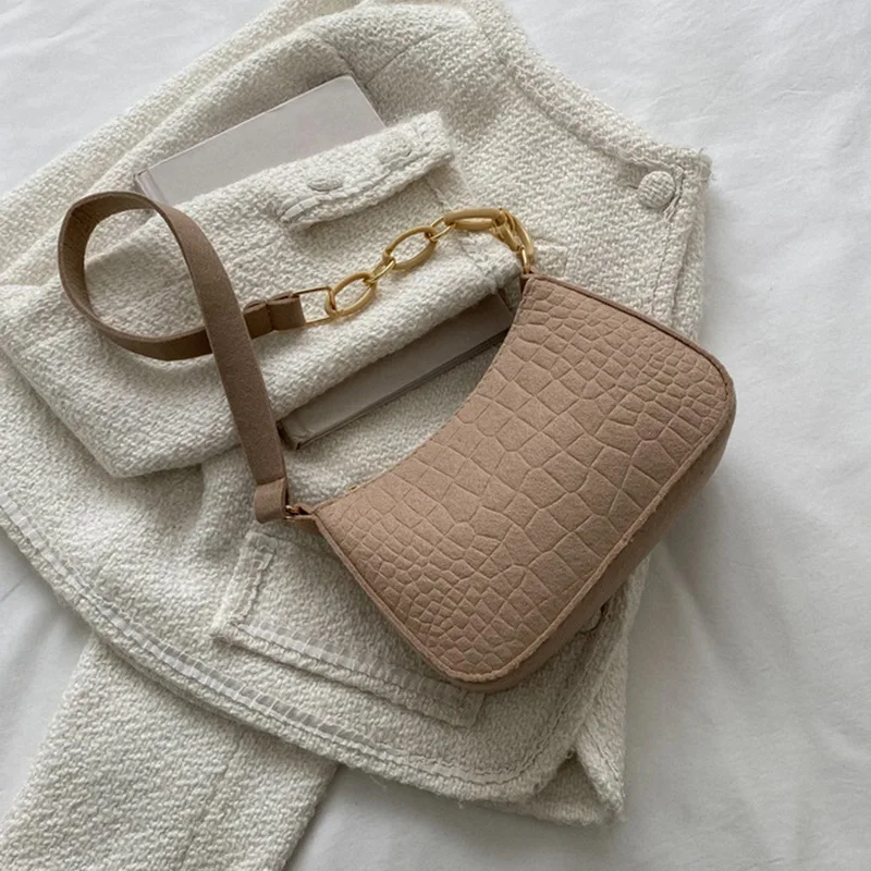 2023 New One Shoulder Bag Women's Subaxillary Bag Niche Design Advanced Texture Armpit Handbag Crescent Saddle Bag Ladies Bag