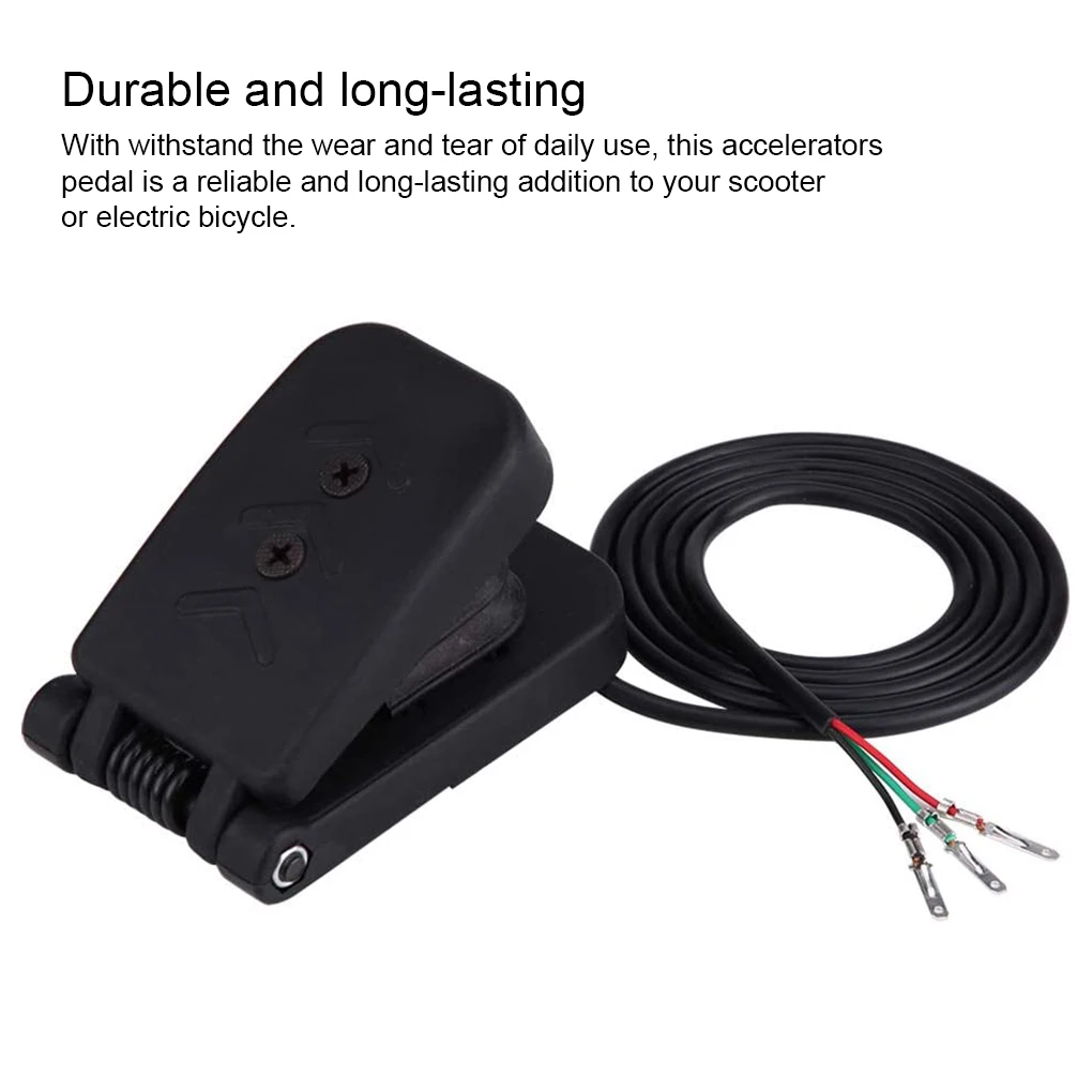 Электрический трехколесный велосипед, регулятор скорости, тормоз, ножка, черный, детский, каратинг, скутер, модернизация, сменный аксессуар